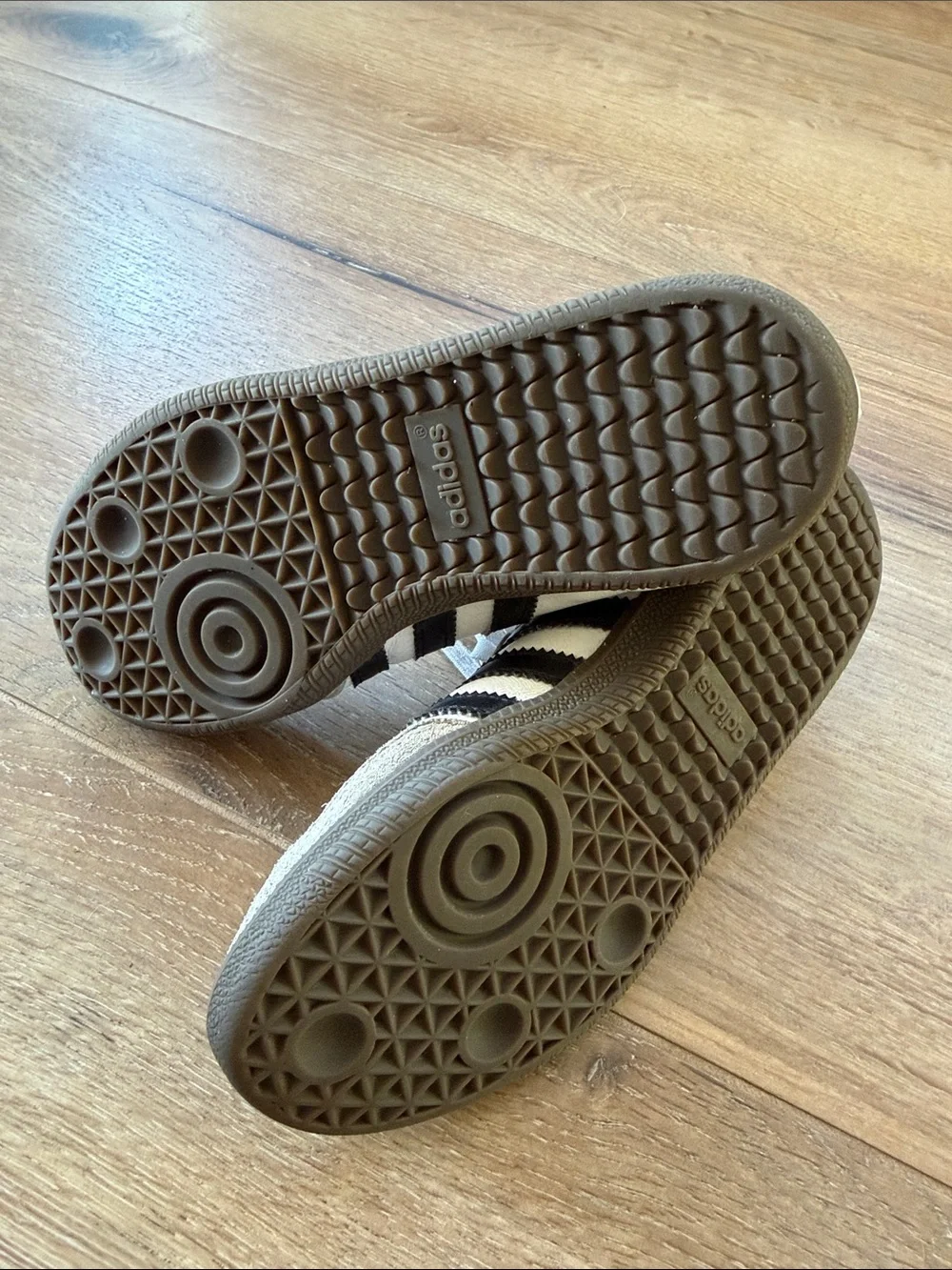 adidas Kids White and Black Samba Sneakers